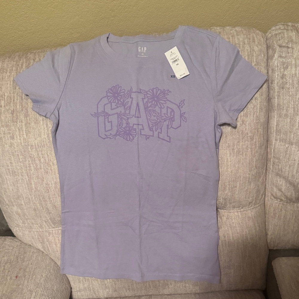 GAP Lavender Floral Tee